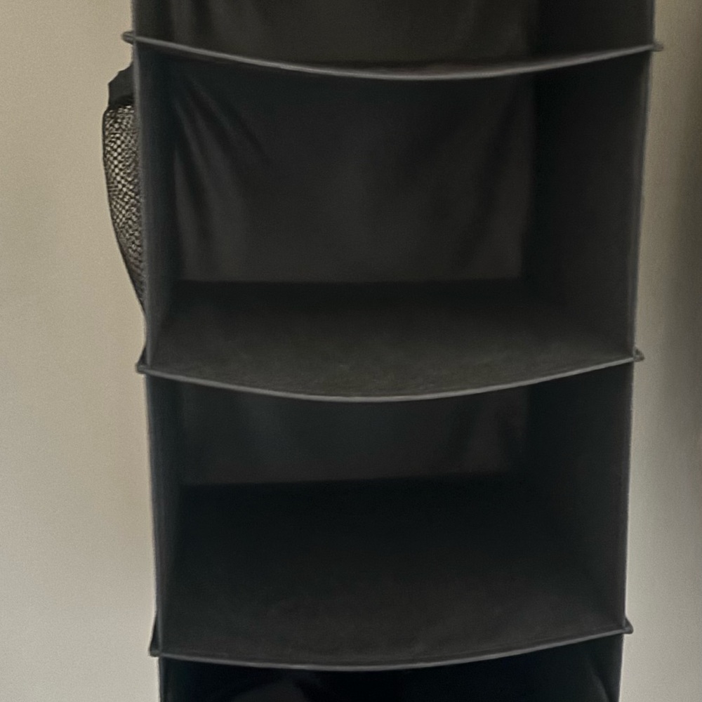 Black Hanging Closet Organizer Shelves